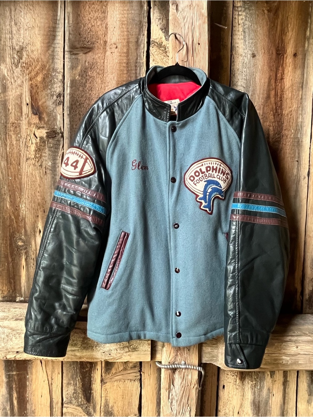 Dolphins Football Club Varsity Bomber Jacket
